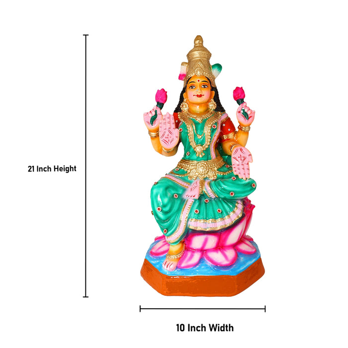 Lakshmi Paper Mache Golu Bommai - 21 x 10 Inches | Giri Golu Doll/ Navaratri Golu Bomma/Gombe/Bommai