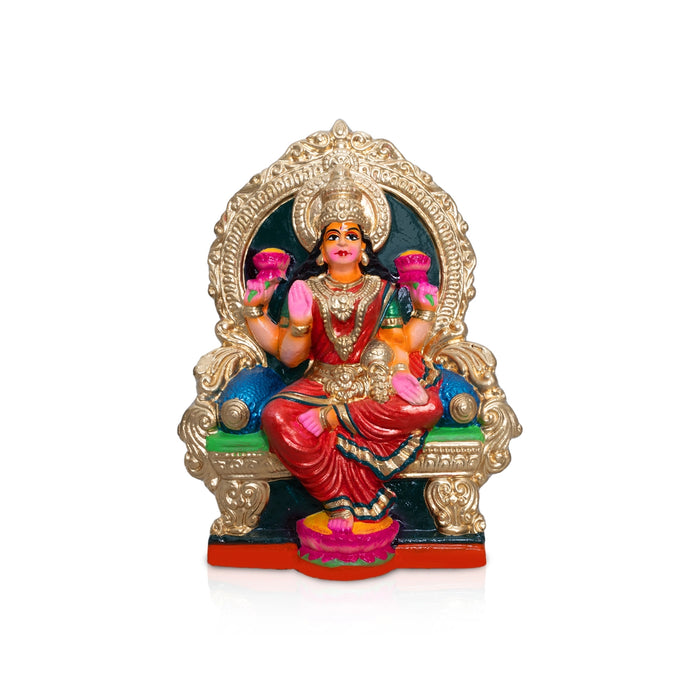 Lakshmi Saraswathi Durgai Clay Golu Bommai Set - 11 x 8 inches | Giri Golu Doll / Navaratri Golu Bomma / Gombe
