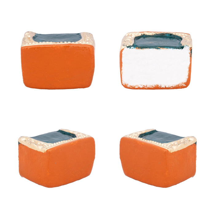 Malai Soodi Kodutha Andal Clay Golu Bommai Set - 11 x 4.5 Inches | Giri Golu Doll/ Navaratri Golu Bomma/Gombe/Bommai