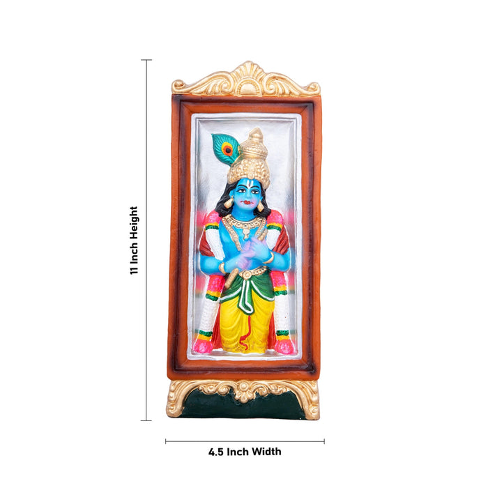 Malai Soodi Kodutha Andal Clay Golu Bommai Set - 11 x 4.5 Inches | Giri Golu Doll/ Navaratri Golu Bomma/Gombe/Bommai