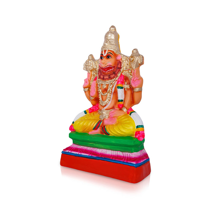Ahobilam Narasimha Idol Clay Golu Bommai- 14 X 9 Inches | Navaratri Golu Gombe/ Giri Golu Doll/ Navratri Decor