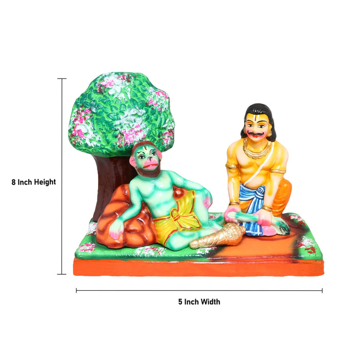 Beema Shena Karvam Clay Golu Bommai Set- 8 X 5 Inches | Navaratri Golu Gombe/Giri Golu Doll/Navratri Decoration