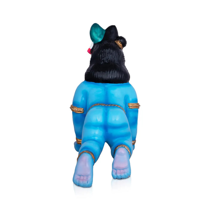 Crawling Krishna Statue Paper Mache Golu Bommai - 10 x 9 Inches | Giri Golu Doll/ Navaratri Golu Bomma/ Gombe