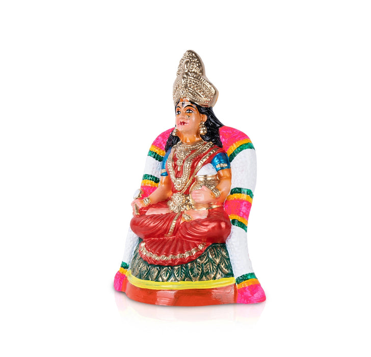 Annapurna Devi Paper Mache Golu Bommai - 10.5 X 7 Inches | Giri Golu Doll/ Navaratri Gombe/ Navratri Decor