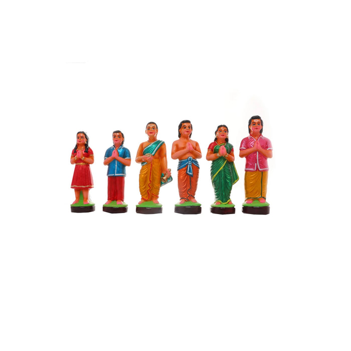 Manakula Vinayaka Idol Clay Golu Bommai Set- 10 X 7.5 Inches | Navaratri Golu Gombe/Giri Golu Doll/Navratri Decor