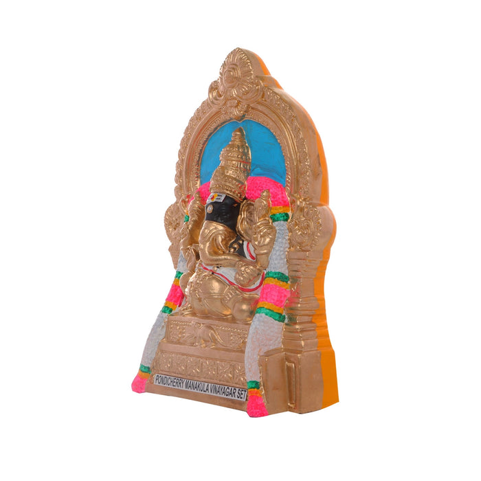 Manakula Vinayaka Idol Clay Golu Bommai Set- 10 X 7.5 Inches | Navaratri Golu Gombe/Giri Golu Doll/Navratri Decor