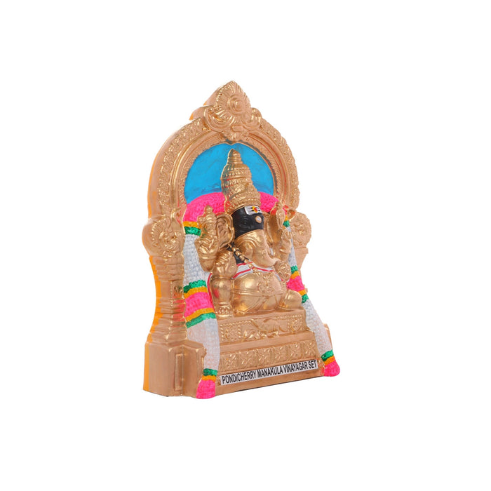Manakula Vinayaka Idol Clay Golu Bommai Set- 10 X 7.5 Inches | Navaratri Golu Gombe/Giri Golu Doll/Navratri Decor