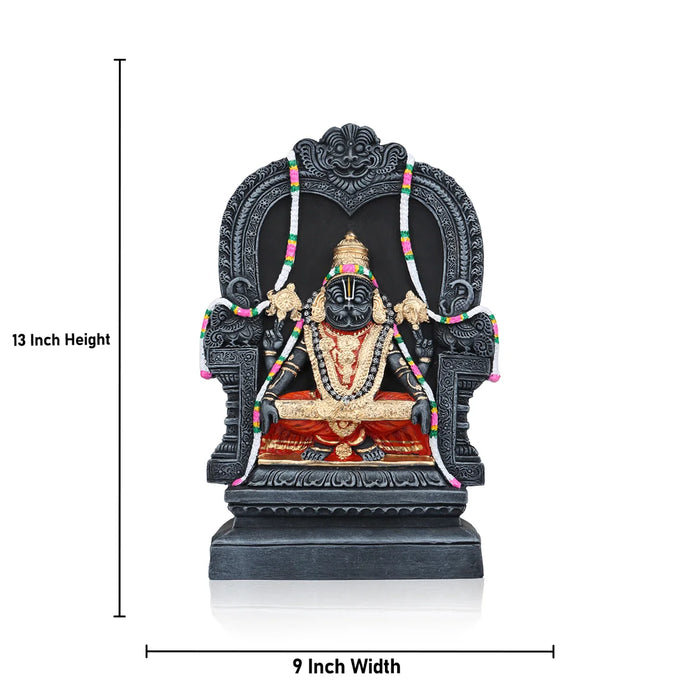 Yoga Narasimhar Clay Golu Bommai - 13 Inches | Giri Golu Doll/ Navaratri Golu Bomma/Gombe/Bommai