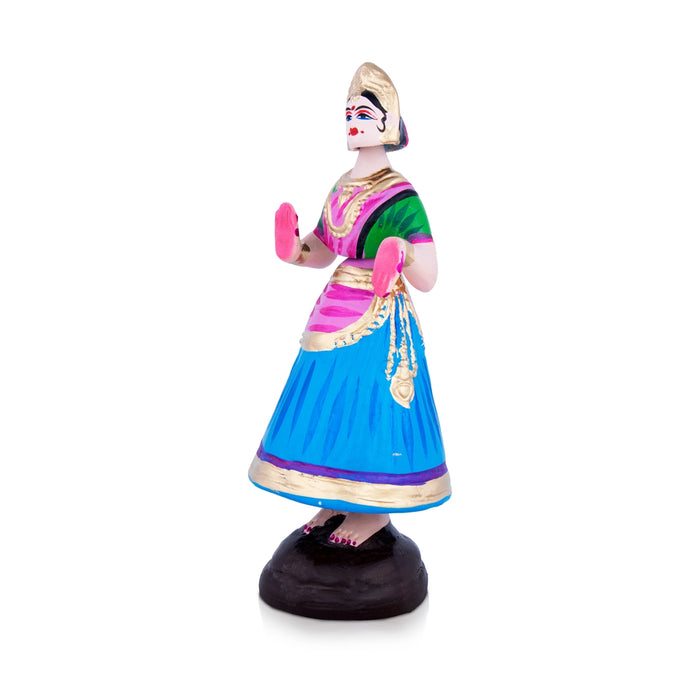 Thanjavur Dancing Doll Paper Mache Golu Bommai - 12 Inches | Giri Golu Doll/ Navaratri Golu Bomma/Gombe/Bommai