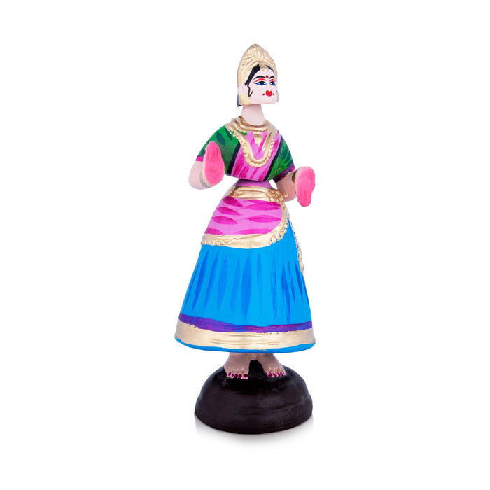 Thanjavur Dancing Doll Paper Mache Golu Bommai - 12 Inches | Giri Golu Doll/ Navaratri Golu Bomma/Gombe/Bommai