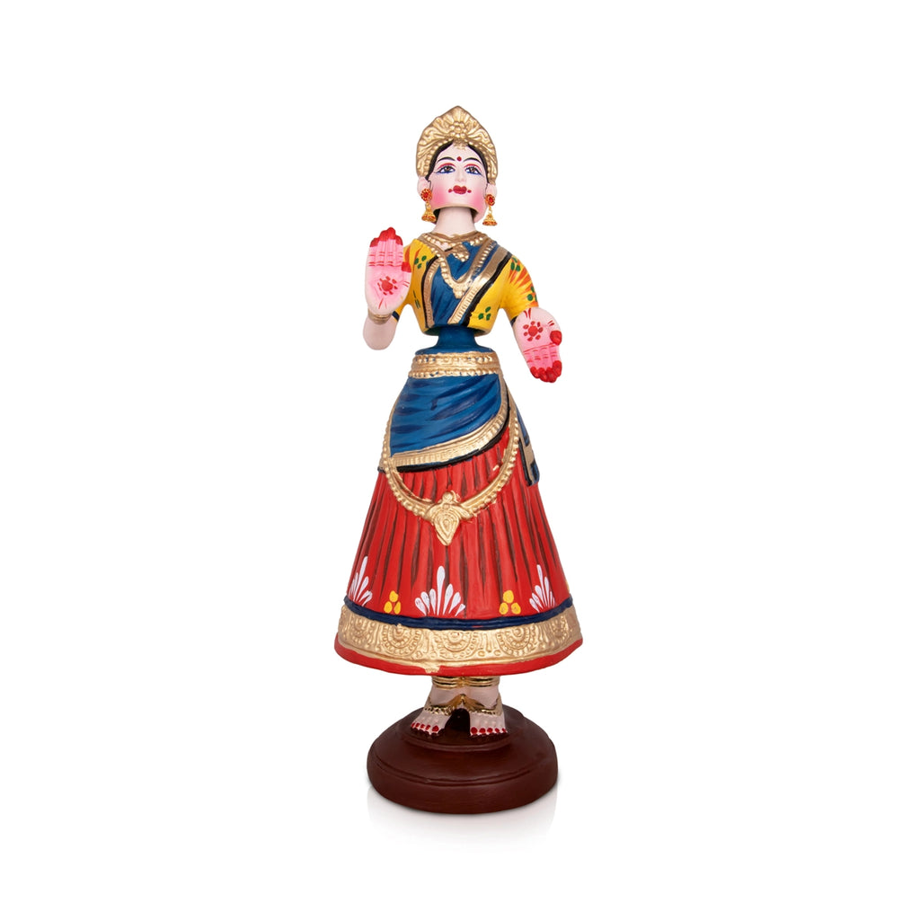 Giri USA - Dancing Doll | Paper Mache Statue | Tanjore Doll
