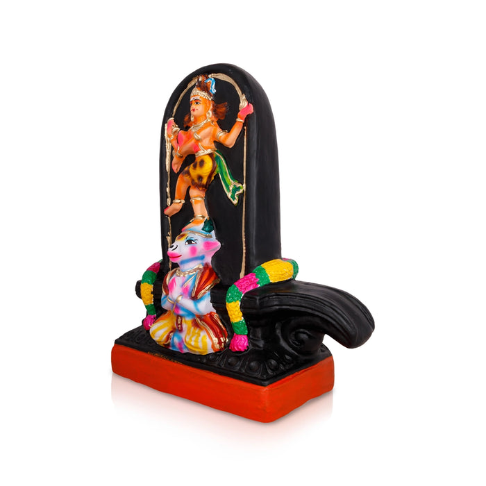 Shiv Ling Murti Pradosham Paper Mache Golu Bommai- 15 X 12 Inches | Giri Golu Doll/Navaratri Gombe/Navratri Décor