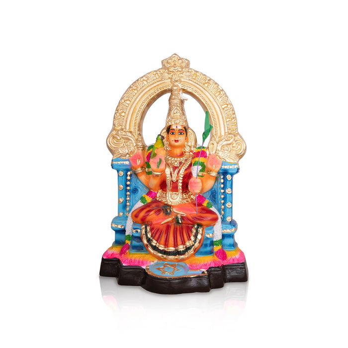 Kamakshi Idol Paper Mache Golu Bommai - 12 X 8 Inches | Navaratri Golu Gombe/ Giri Golu Doll/ Navratri Decor