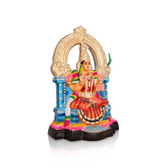 Kamakshi Idol Paper Mache Golu Bommai - 12 X 8 Inches | Navaratri Golu Gombe/ Giri Golu Doll/ Navratri Decor