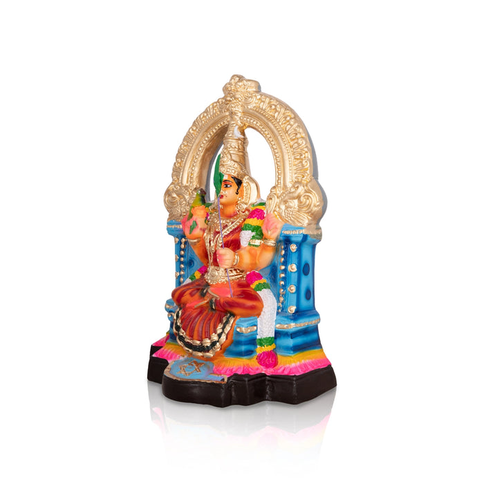 Kamakshi Idol Paper Mache Golu Bommai - 12 X 8 Inches | Navaratri Golu Gombe/ Giri Golu Doll/ Navratri Decor