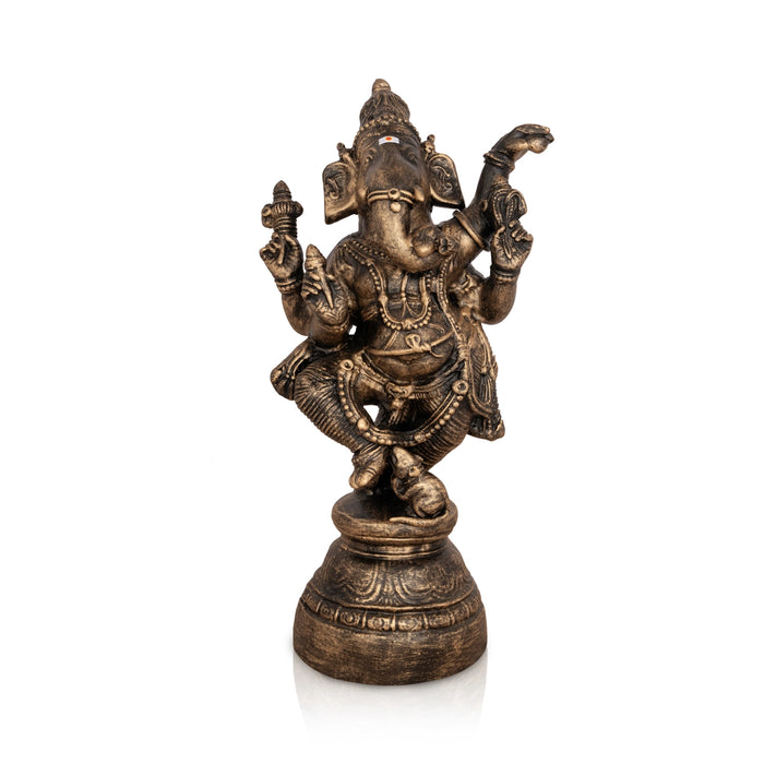 Dancing Ganesh Murti Paper Mache Golu Bommai - 14 X 7 Inches | Giri Golu Doll/ Navaratri Gombe/ Navratri Decor