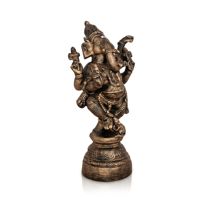 Dancing Ganesh Murti Paper Mache Golu Bommai - 14 X 7 Inches | Giri Golu Doll/ Navaratri Gombe/ Navratri Decor