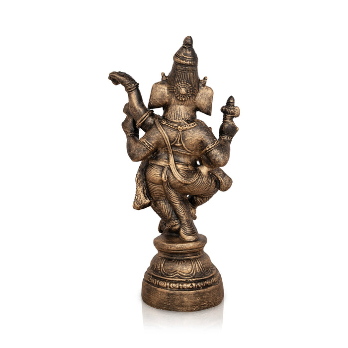 Dancing Ganesh Murti Paper Mache Golu Bommai - 14 X 7 Inches | Giri Golu Doll/ Navaratri Gombe/ Navratri Decor