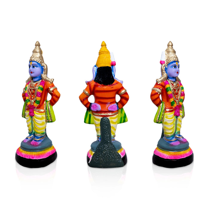 Vittal Rukmini Paper Mache Golu Bommai - 14 x 6 Inches | Giri Golu Doll/ Navaratri Kolu Bomma/ Dasara Doll