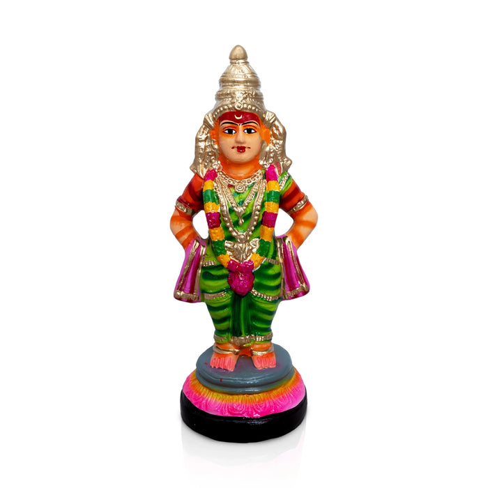 Vittal Rukmini Paper Mache Golu Bommai - 14 x 6 Inches | Giri Golu Doll/ Navaratri Kolu Bomma/ Dasara Doll