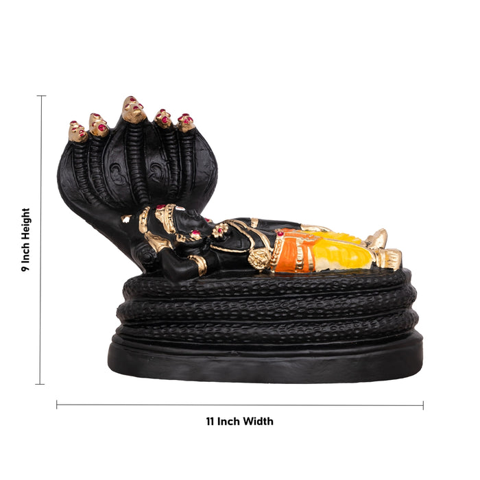 Sri Ranganathar Statue Paper Mache Golu Bommai- 9 X 11 Inches | Giri Golu Doll/Navaratri Gombe/ Navratri Décor
