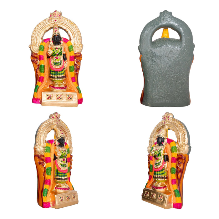 Annamalaiyar Unnamalai Amman Paper Mache Golu Bommai Pair - 14 X 11.5 Inches | Giri Golu Doll/ Navaratri Gombe