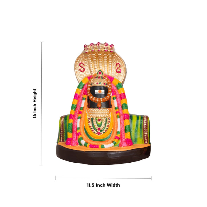 Annamalaiyar Unnamalai Amman Paper Mache Golu Bommai Pair - 14 X 11.5 Inches | Giri Golu Doll/ Navaratri Gombe