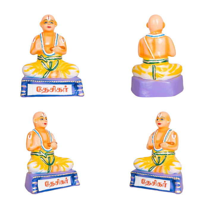 Azhvargal Paper Mache Golu Bommai Set - 12 X 7 Inches | Giri Golu Doll/ Alvars Navaratri Gombe/ Navratri Decor