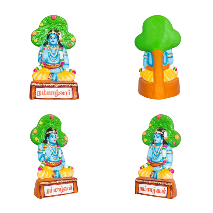 Azhvargal Paper Mache Golu Bommai Set - 12 X 7 Inches | Giri Golu Doll/ Alvars Navaratri Gombe/ Navratri Decor