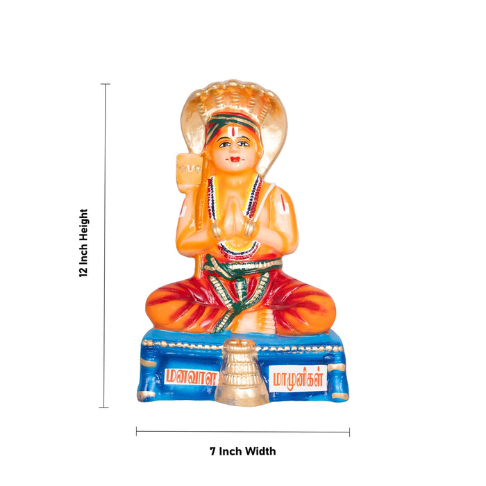 Azhvargal Paper Mache Golu Bommai Set - 12 X 7 Inches | Giri Golu Doll/ Alvars Navaratri Gombe/ Navratri Decor