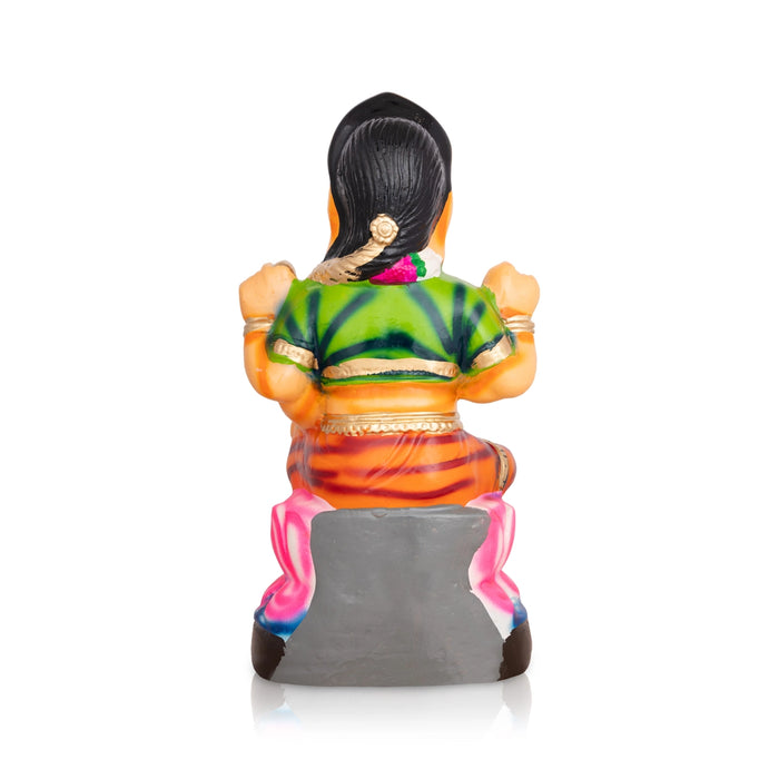 Balambigai Statue Paper Mache Golu Bommai - 13 X 6.5 Inches | Giri Golu Doll/ Navaratri Gombe/ Navratri Décor