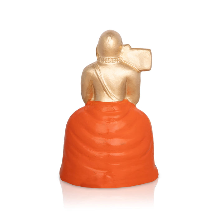 Ramanujar Statue Paper Mache Golu Bommai - 8 X 5 Inches | Giri Golu Doll/ Navaratri Gombe/ Navratri Décor