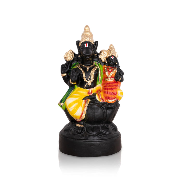 Lakshmi Hayagriva Statue Paper Mache Golu Bommai- 10 X 5 Inches | Giri Golu Doll/Navaratri Gombe/Navratri Décor