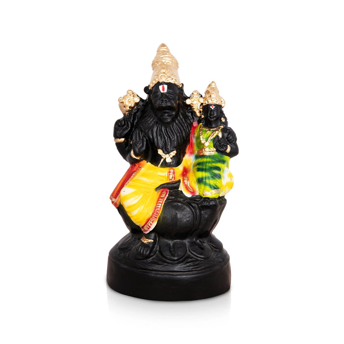 Lakshmi Narasimha Idol Paper Mache Golu Bommai- 10 X 5 Inches | Giri Golu Doll/ Navaratri Gombe/Navratri Décor