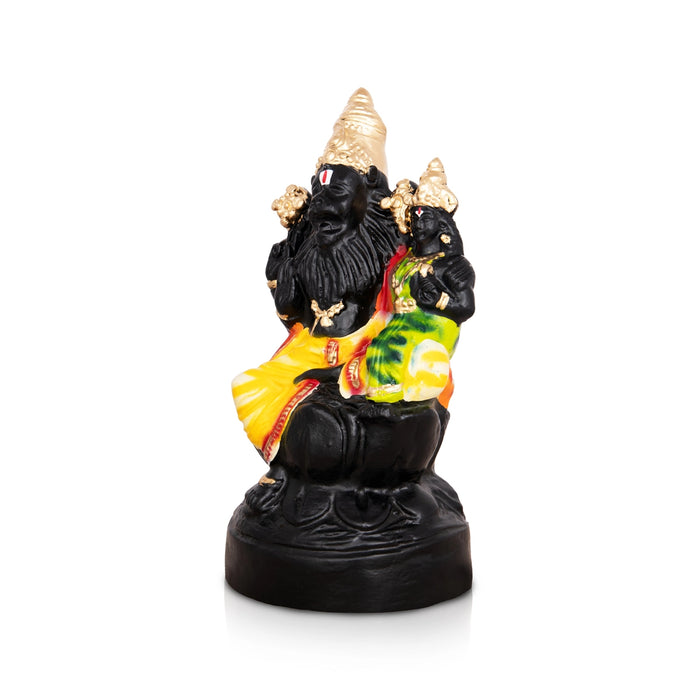 Lakshmi Narasimha Idol Paper Mache Golu Bommai- 10 X 5 Inches | Giri Golu Doll/ Navaratri Gombe/Navratri Décor