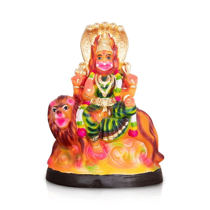 Pratyangira Devi Paper Mache Golu Bommai - 14 X 9.5 Inches | Giri Golu Doll/ Navaratri Gombe/ Navratri Décor