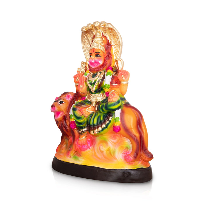 Pratyangira Devi Paper Mache Golu Bommai - 14 X 9.5 Inches | Giri Golu Doll/ Navaratri Gombe/ Navratri Décor