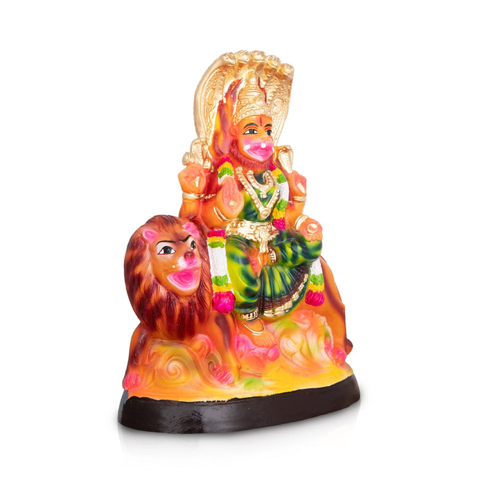 Pratyangira Devi Paper Mache Golu Bommai - 14 X 9.5 Inches | Giri Golu Doll/ Navaratri Gombe/ Navratri Décor