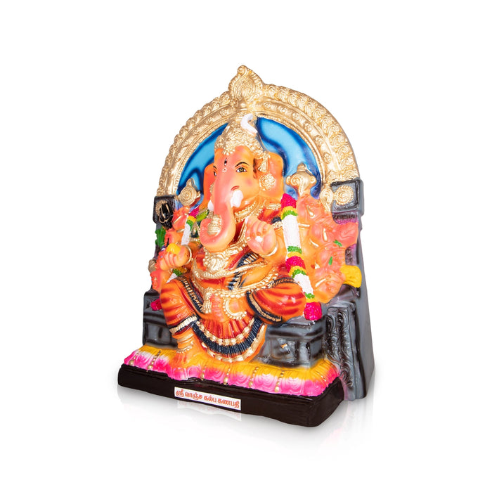 Ganesh Murti Paper Mache Golu Bommai - 21 X 16 Inches | Giri Golu Doll/ Navaratri Gombe/ Navratri Decor