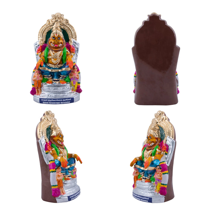 Kanchi Divya Desham Clay Golu Bommai Set - 12 x 6.5 Inches | Giri Golu Doll/ Navaratri Golu Bommalu/Bommai