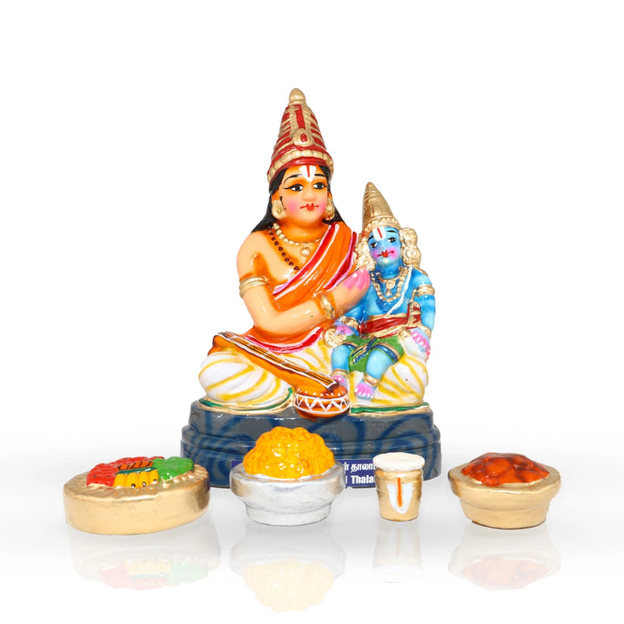 Annamalai Perumal Thalattu Clay Golu Bommai Set - 10 x 7 Inches | Giri Golu Doll/ Navaratri Golu Bomma/Gombe