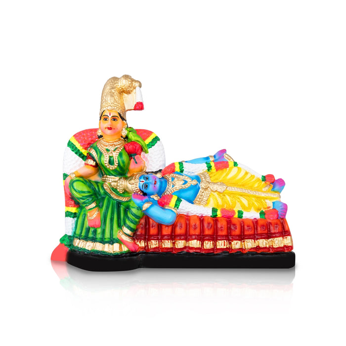 Andal Rangamannar Clay Golu Bommai - 10 X 12 Inches | Giri Golu Doll/ Navaratri Gombe/ Navratri Decor