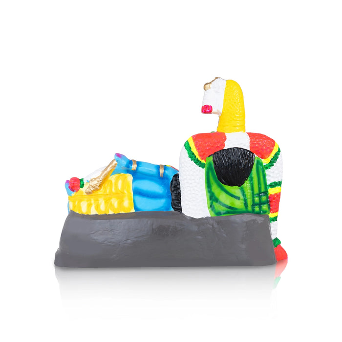 Andal Rangamannar Clay Golu Bommai - 10 X 12 Inches | Giri Golu Doll/ Navaratri Gombe/ Navratri Decor