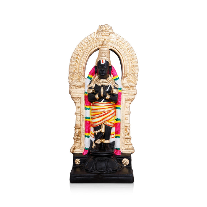 Nanganallur Anjaneyar Statue Clay Golu Bommai- 15 X 7 Inches | Navaratri Gombe/ Giri Golu Doll/ Navratri Decor