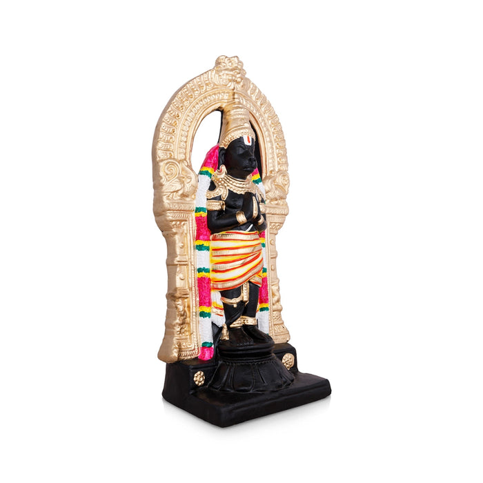 Nanganallur Anjaneyar Statue Clay Golu Bommai- 15 X 7 Inches | Navaratri Gombe/ Giri Golu Doll/ Navratri Decor