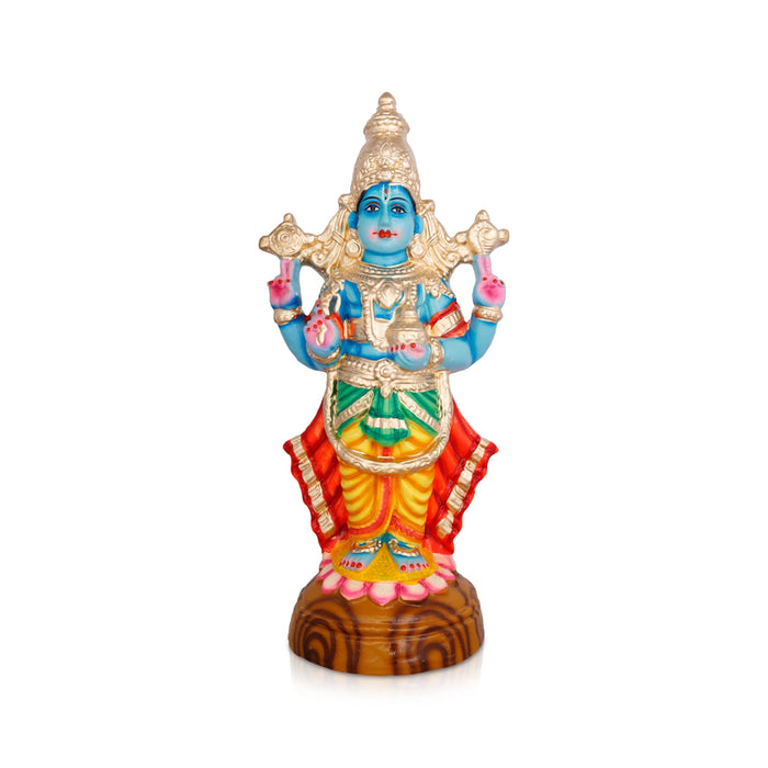 Dhanvantari Clay Golu Bommai - 15 x 7 Inches | Giri Golu Doll/ Navaratri Kolu Bommai/ Dasara Bommalu
