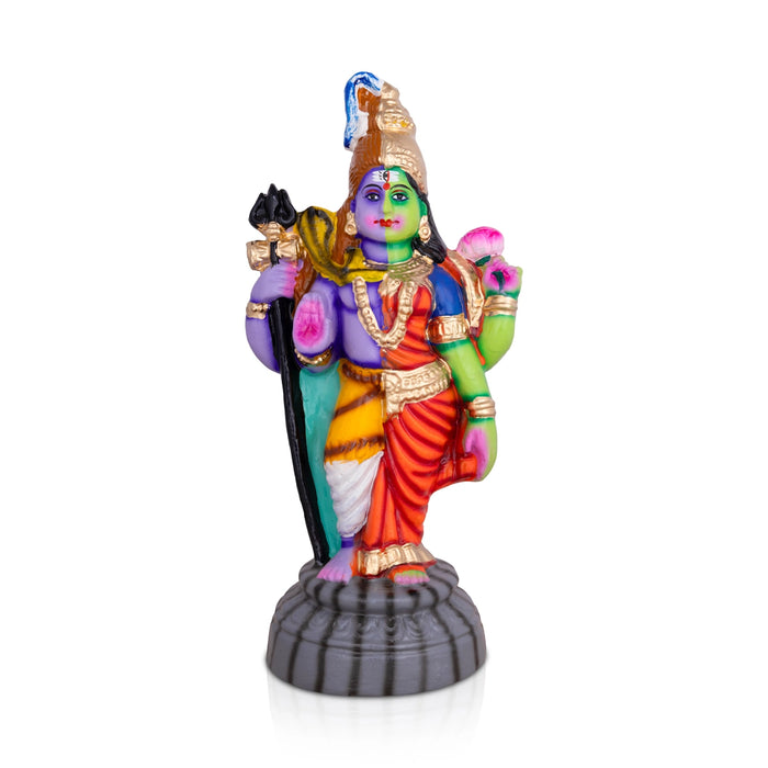 Ardhanareeshwarar Clay Golu Bommai - 12 x 6 Inches | Giri Dasara Doll/ Navaratri Golu Bommalu/ Kolu Bommai