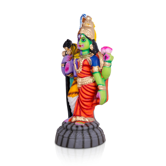 Ardhanareeshwarar Clay Golu Bommai - 12 x 6 Inches | Giri Dasara Doll/ Navaratri Golu Bommalu/ Kolu Bommai