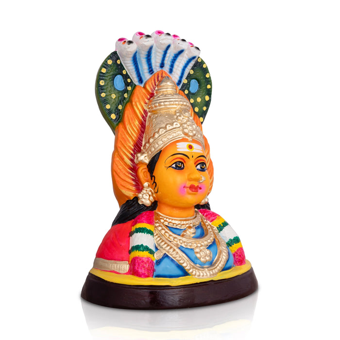 Sirasu Amman Clay Golu Bommai - 12 x 8 Inches | Giri Golu Doll/ Navaratri Golu Bomma/ Bommai