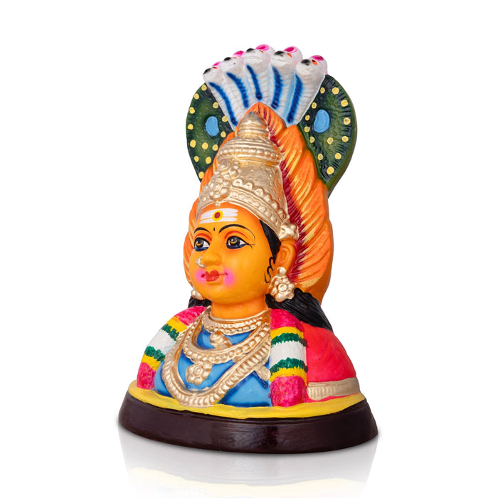 Sirasu Amman Clay Golu Bommai - 12 x 8 Inches | Giri Golu Doll/ Navaratri Golu Bomma/ Bommai